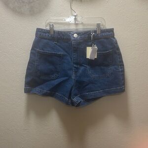 Francesca's Collections Dark Blue Jean Shorts